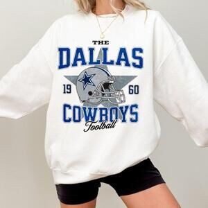 1960 Dallas Cowboys Football Crewneck Sweatshirt Style Unisex Fit